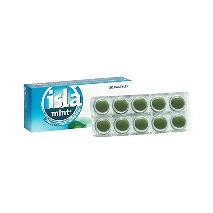 Isla Mint Lozenges for Throat & Voice Relief - 30's